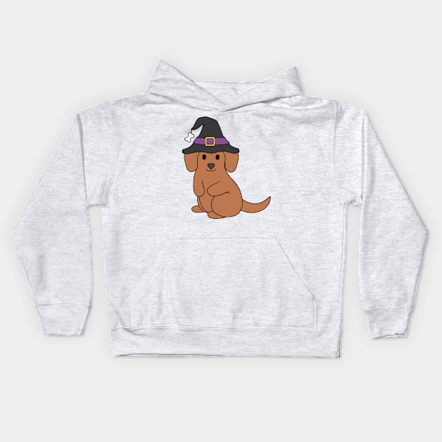 Halloween Dachshund Kids Hoodie by BiscuitSnack